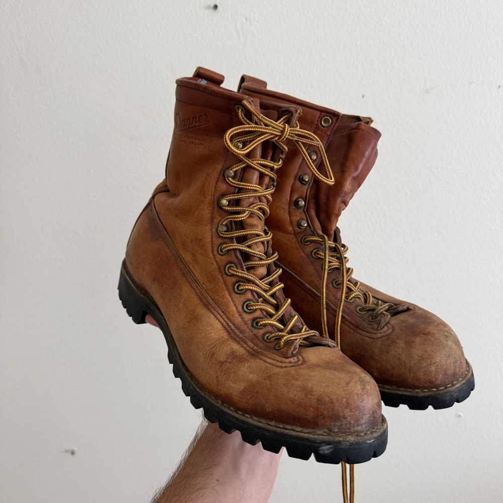 Danner 7270 Mens Brown Leather Hiking Work Boots Vibram Sole Made in USA 10 M